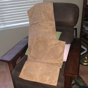 Tan Hue Ultrasuede Table Runner